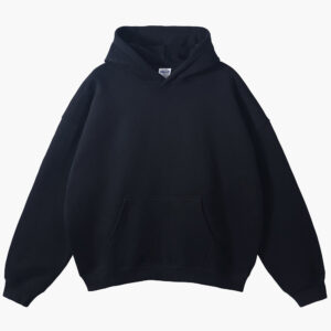 Black Oversized Pullover Essentials Hoodie