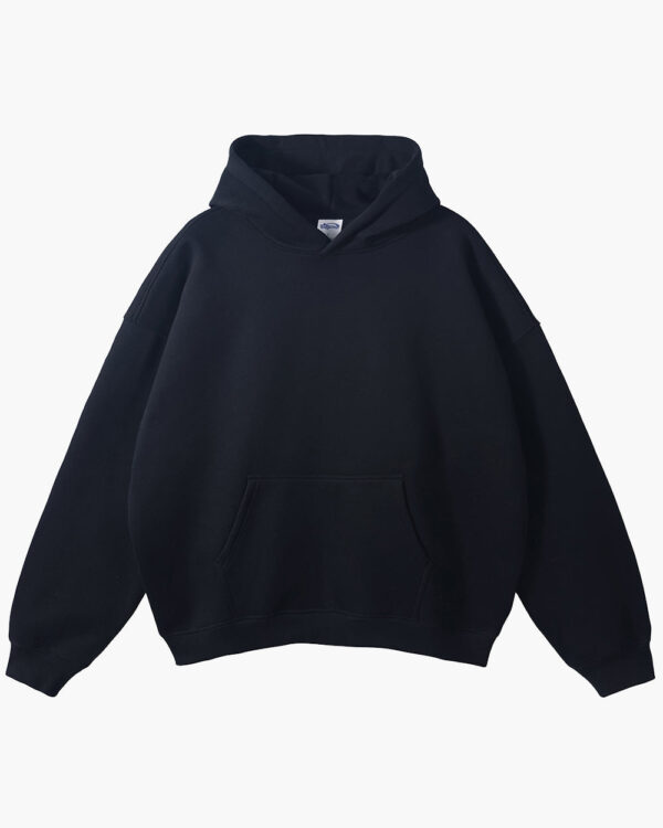 Black Oversized Pullover Essentials Hoodie