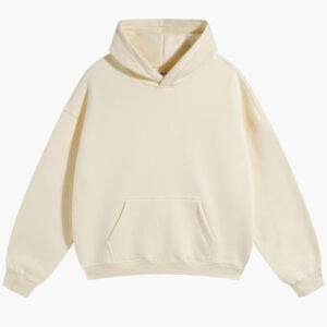 Essentials Beige Oversized Pullover Hoodie