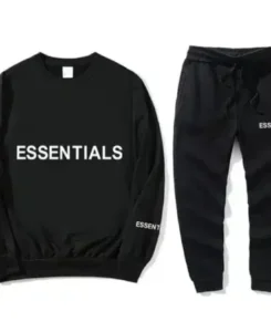 Black Fear Of God Essentials Tracksuit